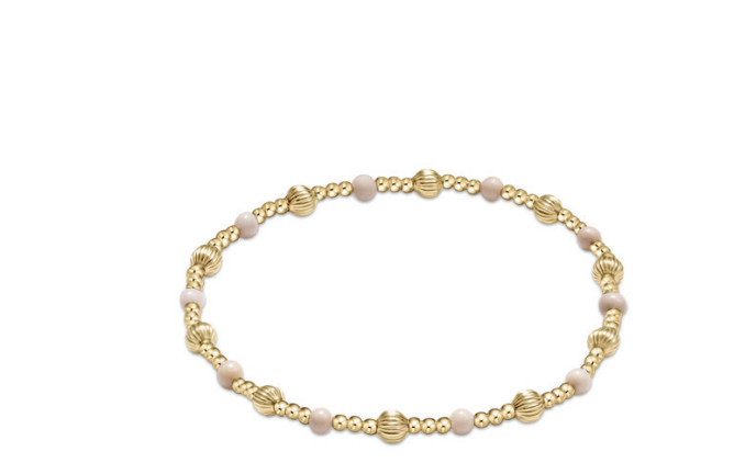 enewton extends dignity sincerity pattern 4mm bead bracelet - riverstone by enewton