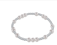 hope unwritten sterling 5mm bead bracelet - pearl by enewton
