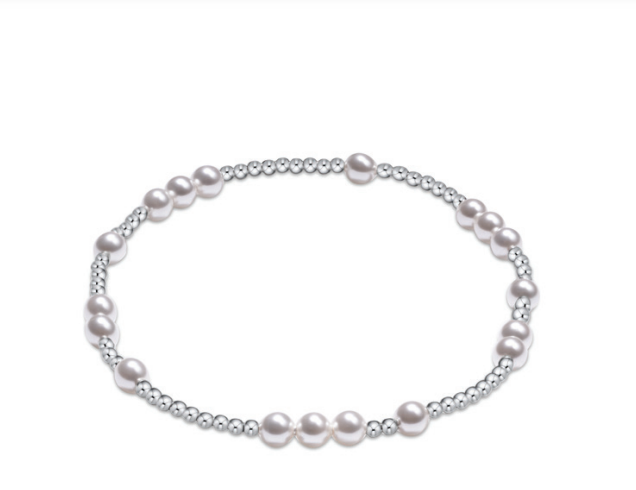 enewton extends hope unwritten sterling 4mm bead bracelet - pearl by enewton