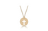 16" necklace gold - blessed gold disc by enewton
