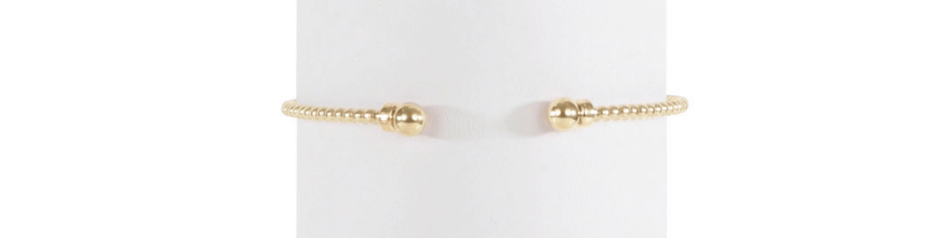 classic gold 2mm bead cuff bracelet by enewton - A. Dodson's