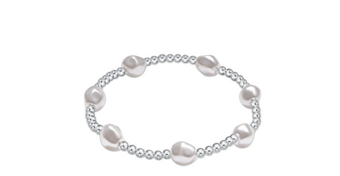 enewton extends admire sterling 3mm bead bracelet - pearl by enewton
