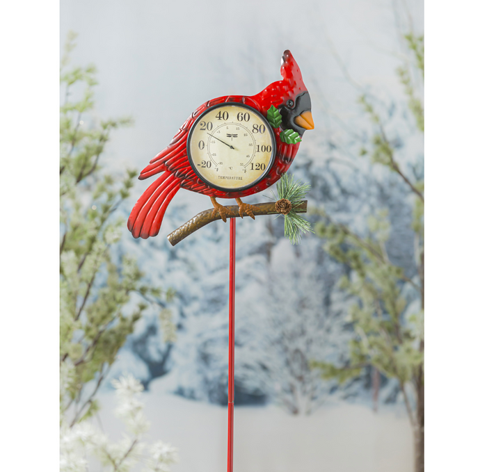 36"H Cardinal Thermometer
