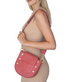 Hammitt Kayce Saddle Bag Medium in Rouge Pink/Brushed Gold Red Zip - A. Dodson's