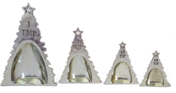 Nesting Christmas Tree Spoon Sitters - 4pc Set - A. Dodson's