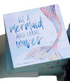 4" Wood Square Coastal Tabletop Sign