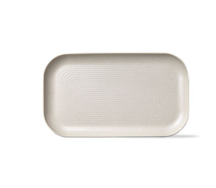 brooklyn melamine rectangular platter - cream
