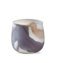 marble tealight matte finish purple - multi