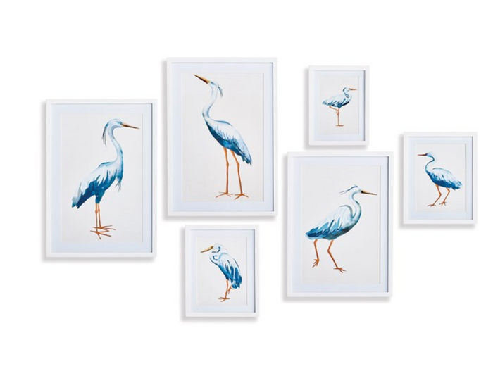 BLUE HERON GALLERY PRINTS, SET OF 6 BY NAPA HOME & GARDEN