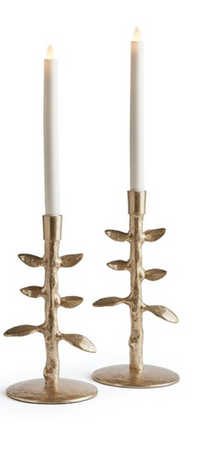 BRIER TAPER HOLDERS, SET OF 2 BY NAPA HOME & GARDEN