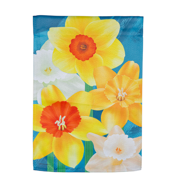 Daffodil Suede Garden Flag
