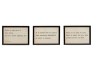 Wood Framed Wall Decor with Saying, 3 Styles