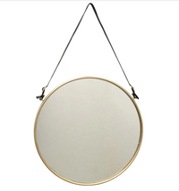 Hanging Wall Mirror with Buckle Strap