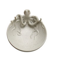 Stoneware Octopus Bowl Speckled (Each One Will Vary)