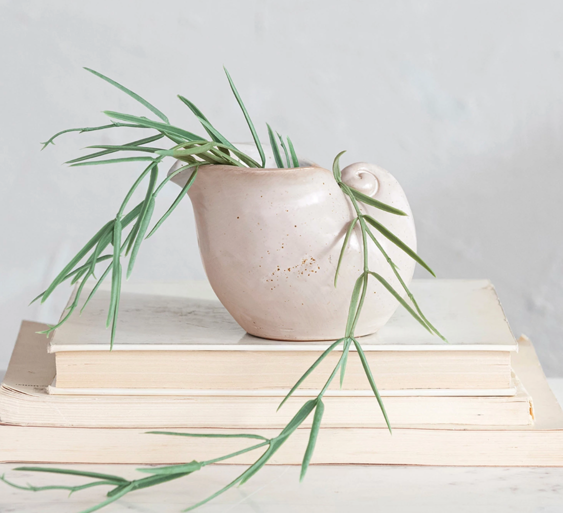 Stoneware Shell Planter/Container - A. Dodson's