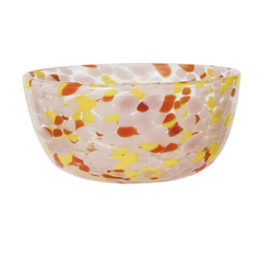 Blown Confetti Glass Bowl, Multi Color, 4 Styles - A. Dodson's