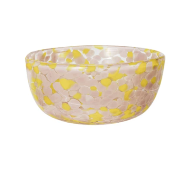 Blown Confetti Glass Bowl, Multi Color, 4 Styles - A. Dodson's