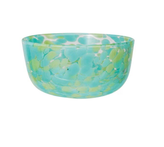 Blown Confetti Glass Bowl, Multi Color, 4 Styles - A. Dodson's