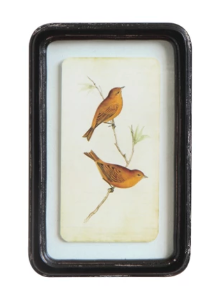 Distressed Wood Framed Wall Decor, 6 Styles - A. Dodson's