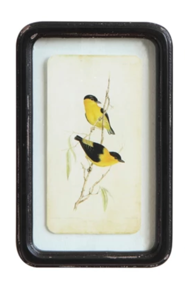 Distressed Wood Framed Wall Decor, 6 Styles - A. Dodson's