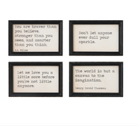 Wood Wall Decor with Saying - 4 styles