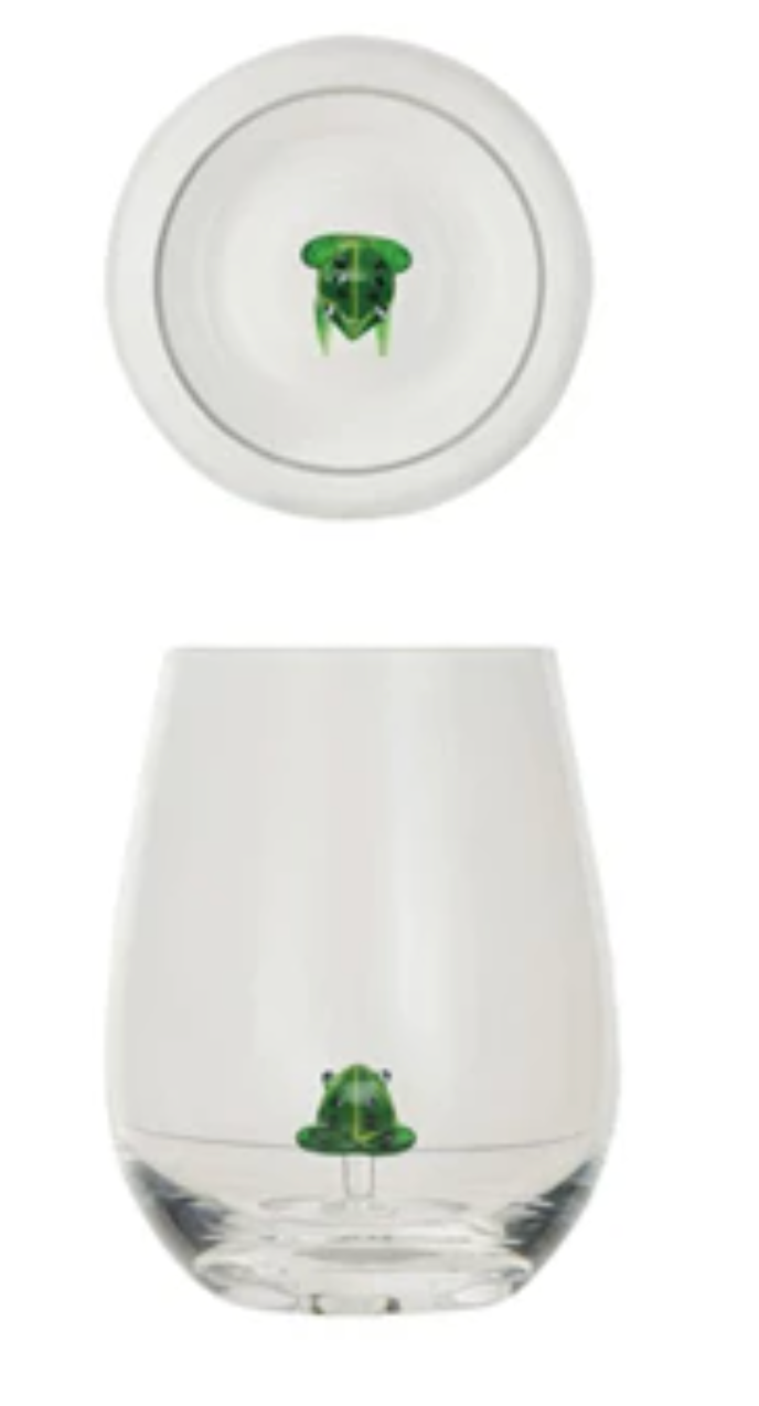 Stemless Wine Glass w/ Figure Inside, 10 Styles - A. Dodson's