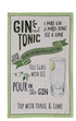 Cotton Chambray Printed Tea Towel w/ Cocktail Recipe & Art, 8 Styles - A. Dodson's