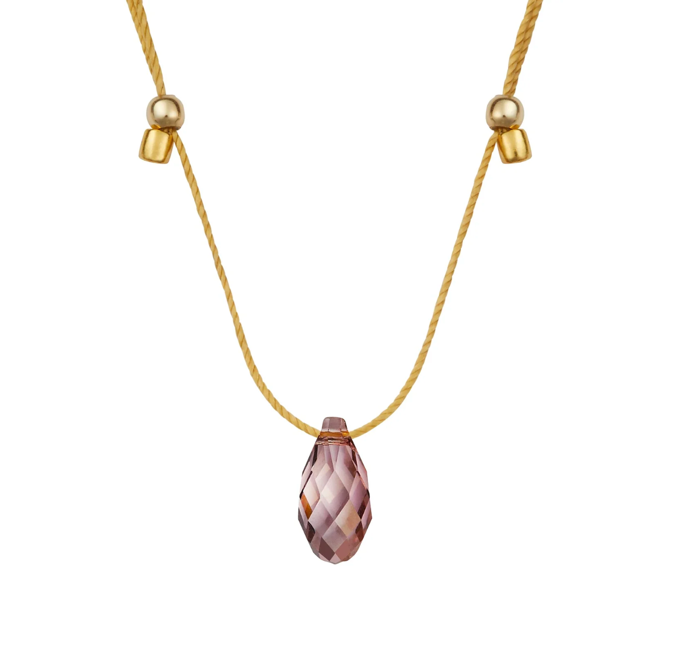 HyeVibe Crystal Necklace - Iris on Gold by &Livy - A. Dodson's