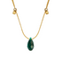 HyeVibe Crystal Necklace - Emerald on Gold by &Livy - A. Dodson's