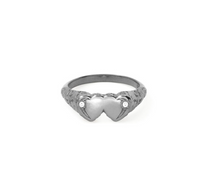 Victorian Varsity Ring - Silver by &Livy