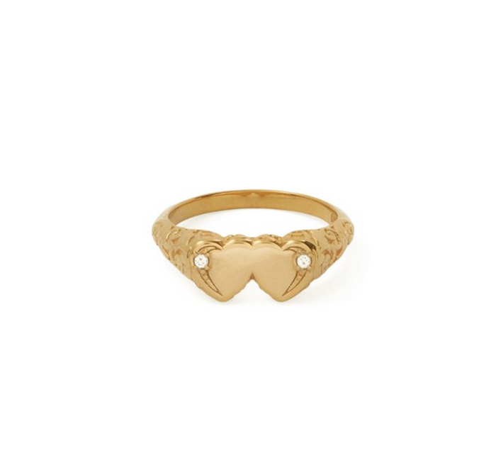 Victorian Varsity Ring - Gold by &Livy