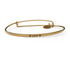 Posy - Love (Hearts) Bangle - Antique Gold Finish by &Livy - A. Dodson's