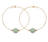 Hyevibe Gemstone 10mm Earring - Gold - 8 Styles by &Livy - A. Dodson's