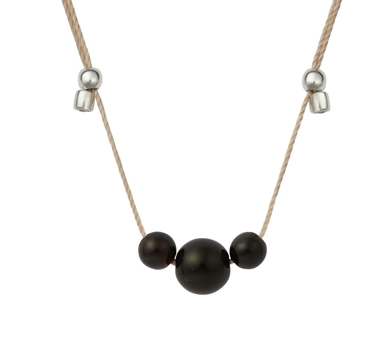 Hyevibe Multi Gemstone Slider Necklace - Silver - 8 Asst by &Livy - A. Dodson's