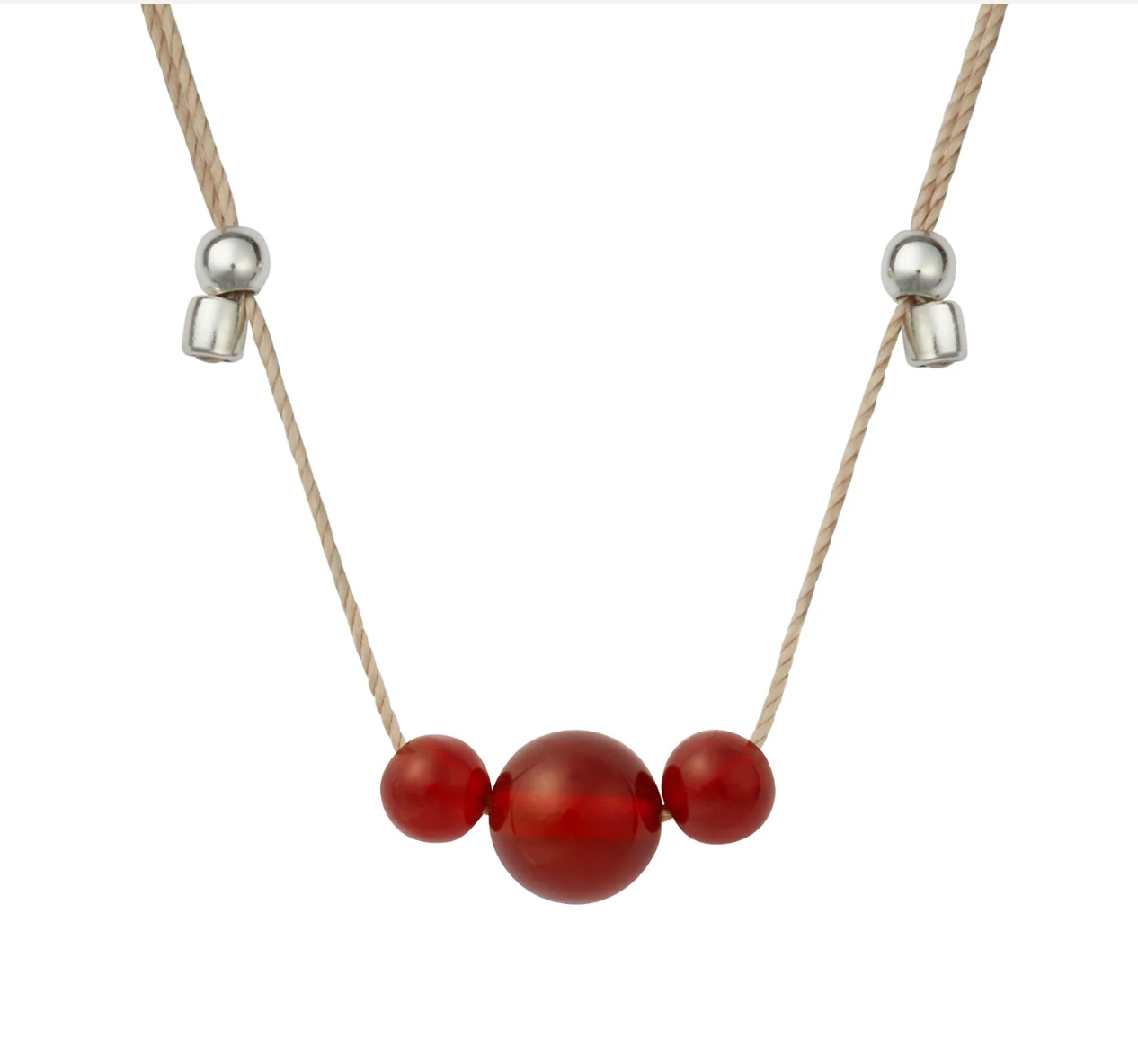 Hyevibe Multi Gemstone Slider Necklace - Silver - 8 Asst by &Livy - A. Dodson's
