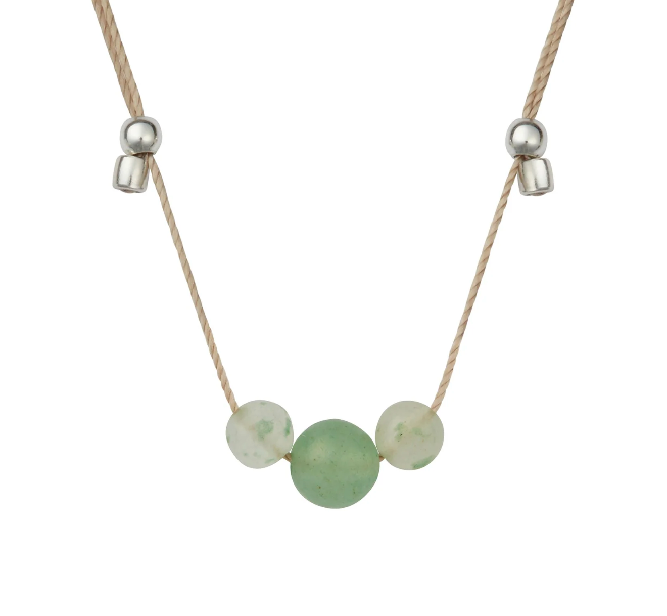 Hyevibe Multi Gemstone Slider Necklace - Silver - 8 Asst by &Livy - A. Dodson's