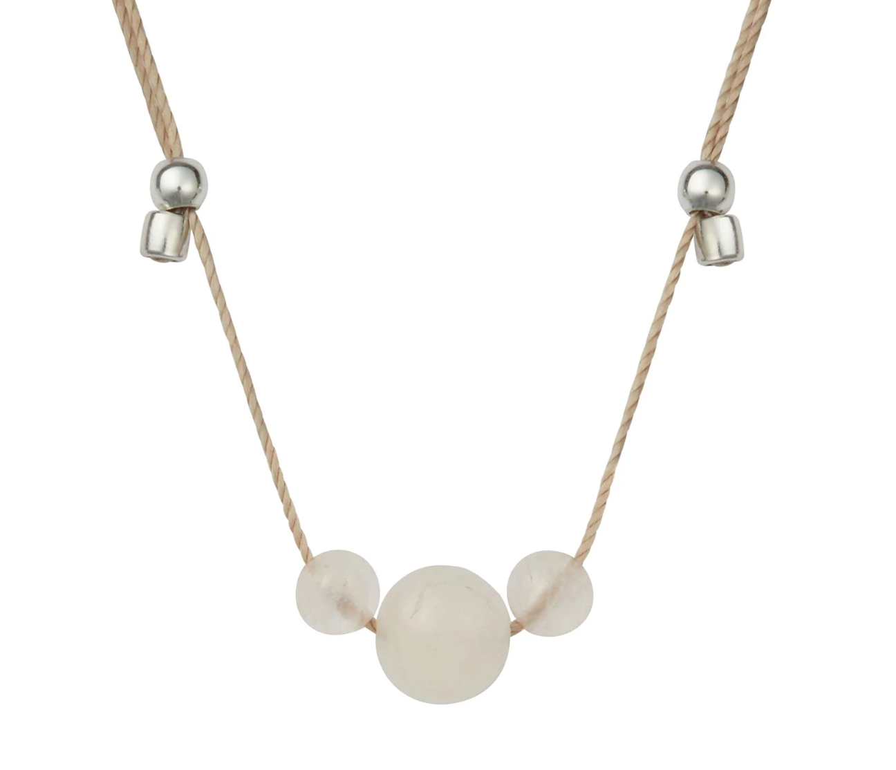 Hyevibe Multi Gemstone Slider Necklace - Silver - 8 Asst by &Livy - A. Dodson's