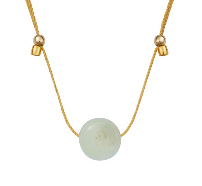 Hyevibe Gemstone Slider Necklace - Gold - 8 Styles by &Livy