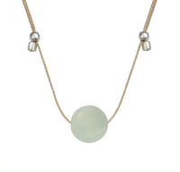 Hyevibe Gemstone Silder Necklace - Silver - 8 Styles by &Livy