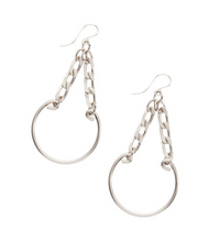 Sweet Thing Swings Earrings - Antique Silver Finish by &Livy