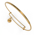 Posy - Go Forward Bravely Bangle - Antique Gold Finish by &Livy - A. Dodson's