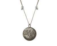 Better Together - Mother Mary/Gabriel Necklace Antique Silver Finish - Small by &Livy