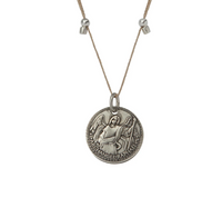 Better Together - Mother Mary/Raphael Necklace Antique Silver Finish - Small by &Livy
