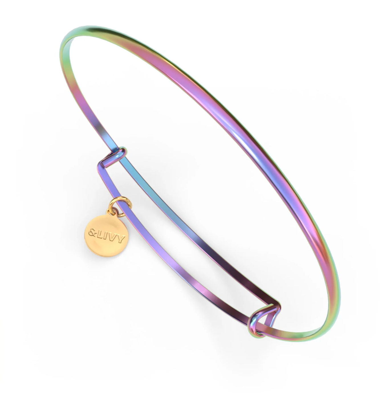 Metalystic Dome Expandable Bangle - 6 colors by &Livy - A. Dodson's
