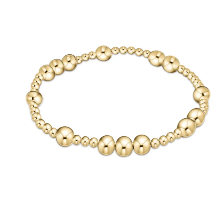 hope unwritten 6mm bead bracelet - gold by enewton