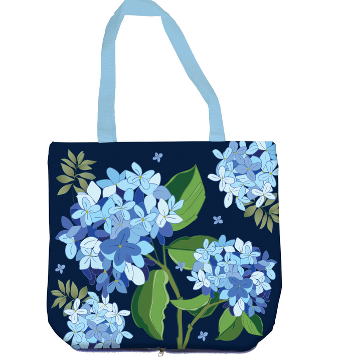 Hydrangea Welcome Compact Tote Bag