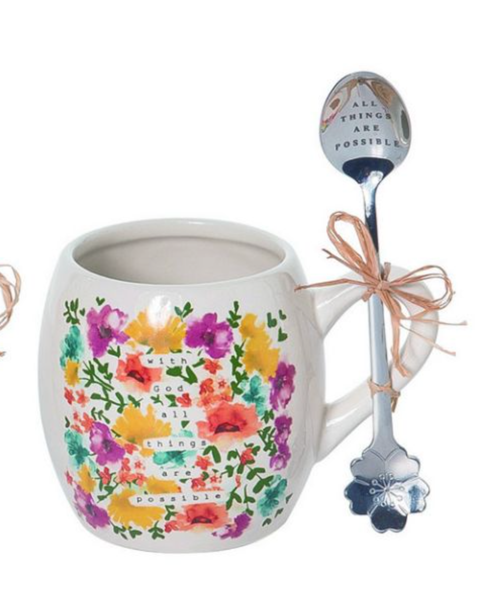 Dolomite Love Mug and Spoon Set - 4 styles - A. Dodson's