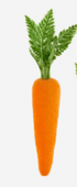Flocked Orange Carrot, 3 Sizes - A. Dodson's