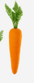 Flocked Orange Carrot, 3 Sizes - A. Dodson's