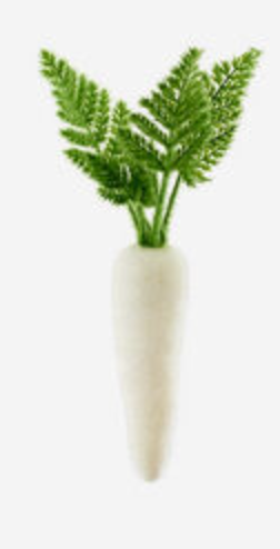 Flocked Colored Carrot, 6 Asst - A. Dodson's
